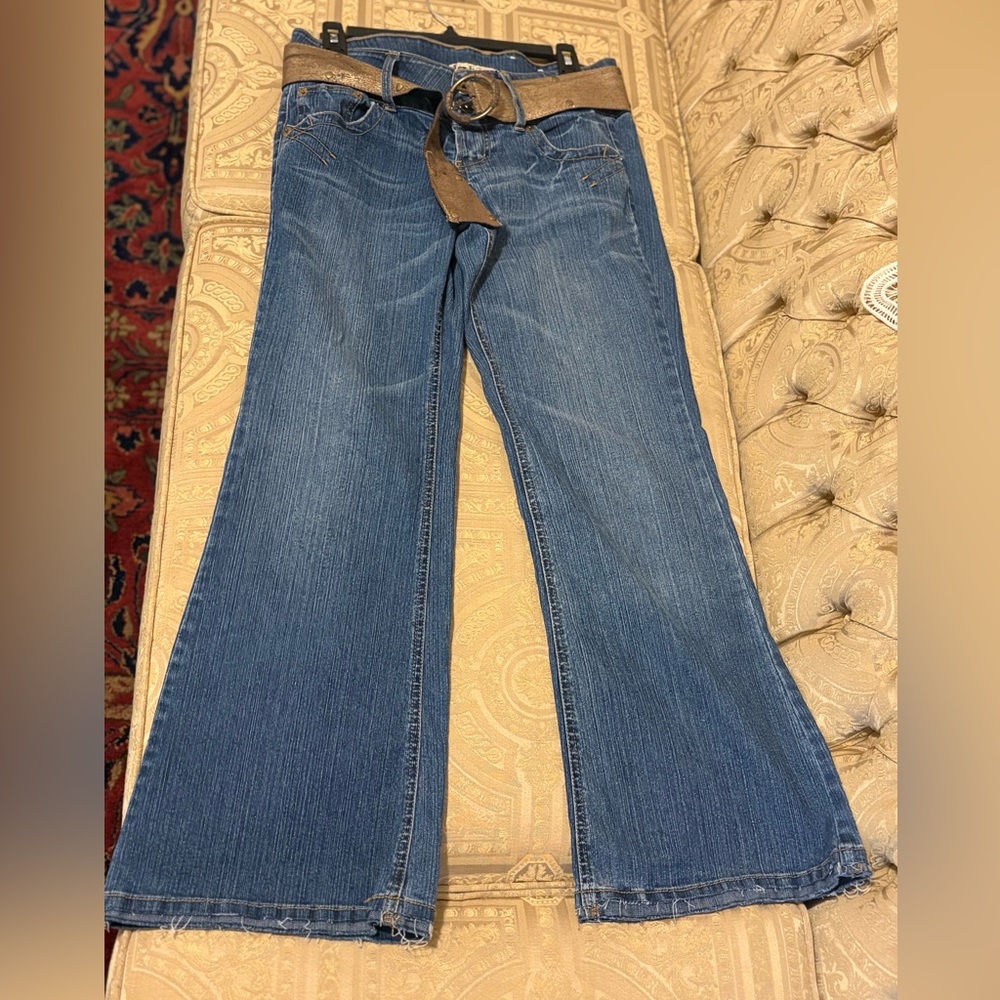 l.e.i. Chelsea low-rise soft jeans signature vintage Y2K style stretch flared - Picture 6 of 14